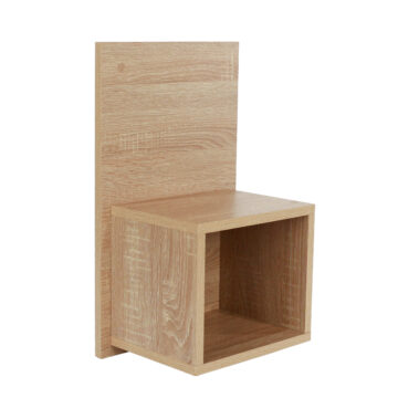 Pair of Alderley Wall Hanging One Drawer Bedside Cabinets | Grey Oak Finish