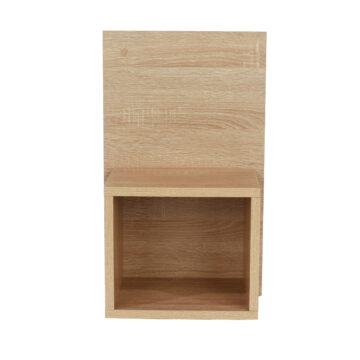 Pair of Alderley Wall Hanging One Drawer Bedside Cabinets | Grey Oak Finish