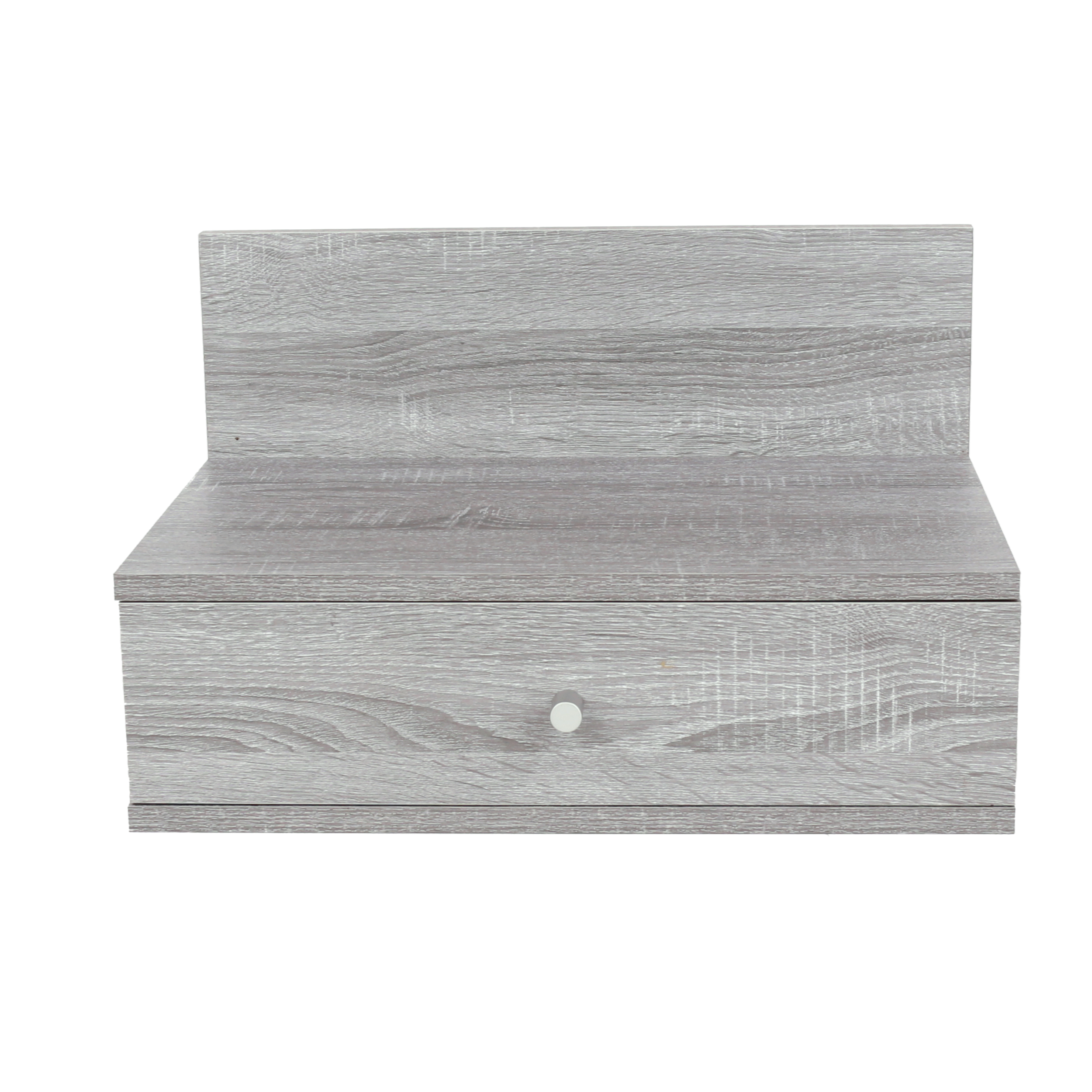 Pair of Alderley White Wall Hanging One Drawer Bedside Cabinets