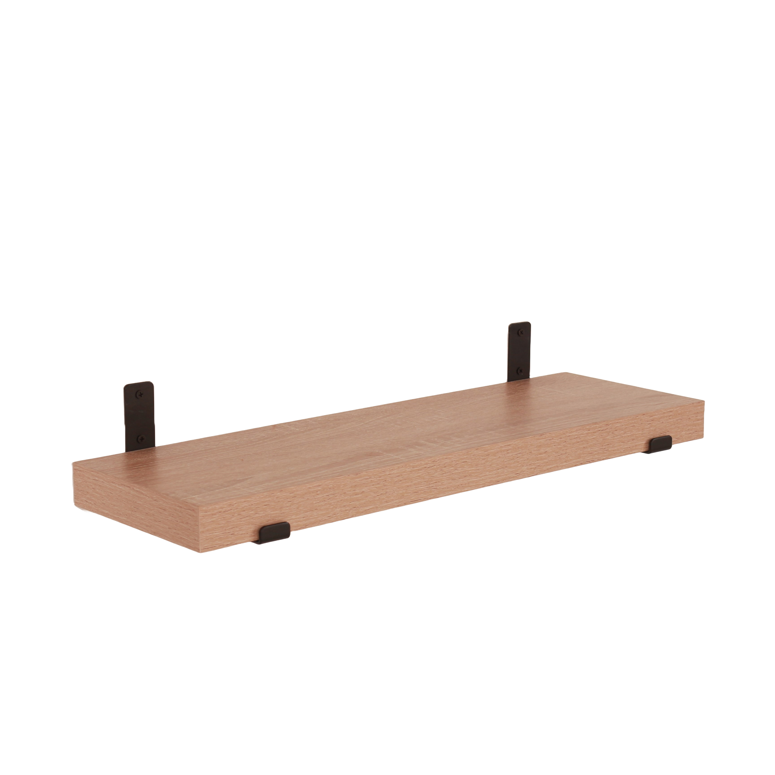 Studio Lounge Chunky Shelf With Sit On Brackets 80cm | Oak Finish