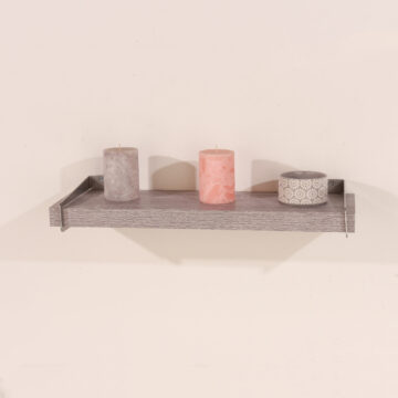 Studio Lounge Chunky Shelf With Slide On Brackets 80cm | Grey Oak Finish