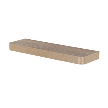 Studio Lounge Shelf Kit 50cm Wide Floating  Design With Rounded Corners | Oak Finish