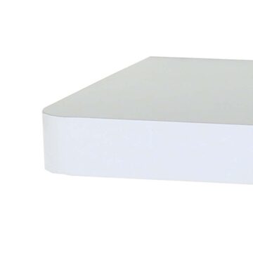 Studio Lounge Matt White Shelf Kit 80cm Wide Floating Design With Rounded Corners