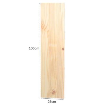Orin Pine Shelf Board 105cm x 25cm | Natural Finish