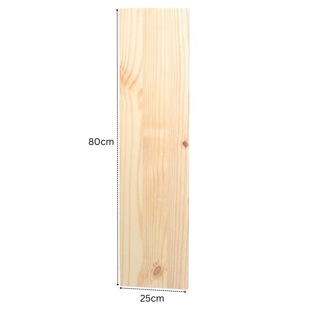 Orin Chunky Pre-Sanded Pine Shelf Board 80cm x 25cm