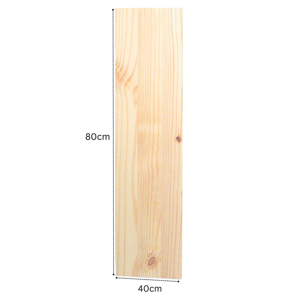 Orin Chunky Pre-Sanded Pine Shelf Board 80cm x 40cm