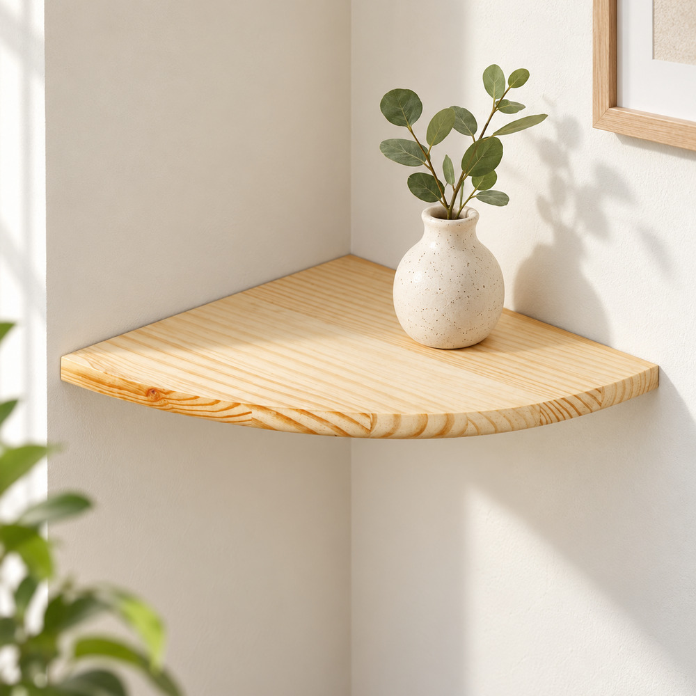 Orin Pine Corner Shelf Kit 38cm