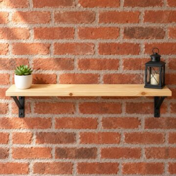 Orin Chunky Pre-Sanded Pine Shelf Board 80cm x 40cm