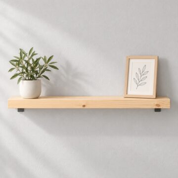 Orin Pine Shelf Board 105cm x 30cm | Natural Finish
