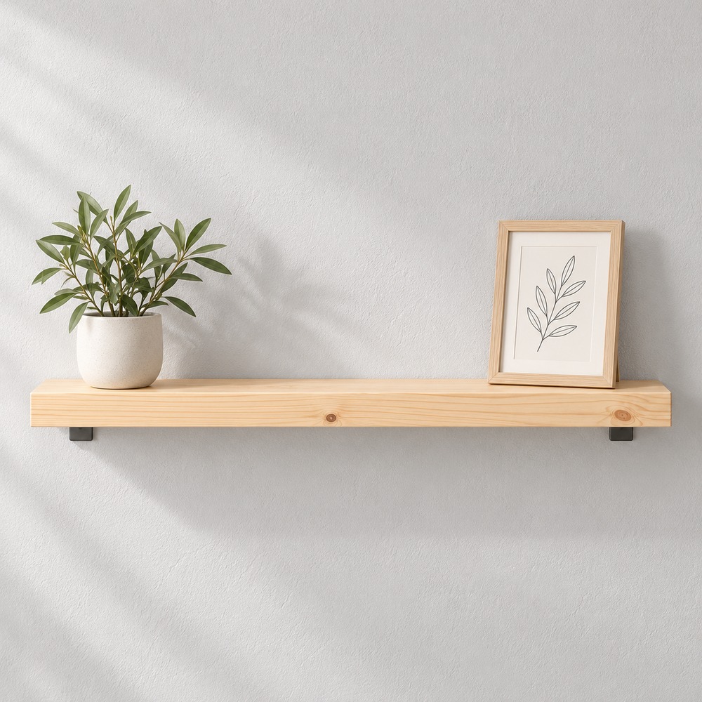 Orin Pine Shelf Board 105cm x 30cm | Natural Finish