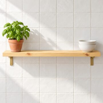Orin Pine Shelf Board 173cm x 25cm | Natural Finish