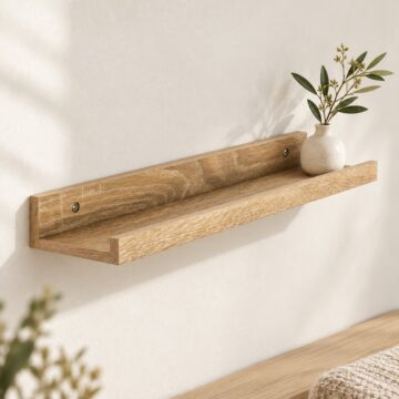 Kove Floating Book Shelf 48cm | Oak Finish