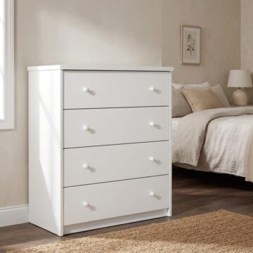 Ellison White Chest of 4 Drawers