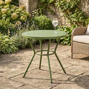 Grove Green Round Plastic Bistro Garden Table