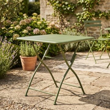 Grove Green Square Metal Bistro Folding Garden Table