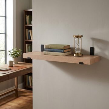 Studio Lounge Chunky Shelf With Sit On Brackets 60cm | Oak Finish