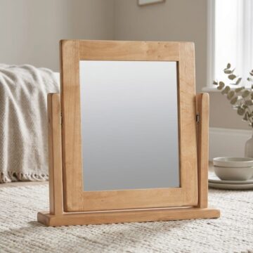 Belmont Vanity Mirror | Oak | Clearance