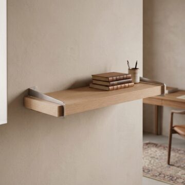 Studio Lounge Chunky Shelf With Slide On Brackets 60cm | Oak Finish