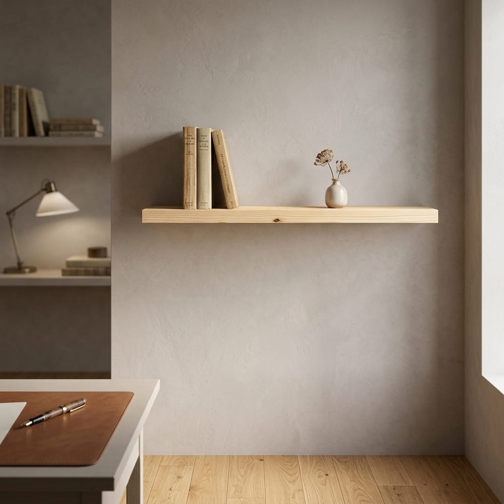 Orin Pine Shelf Board 80cm x 30cm | Natural Finish