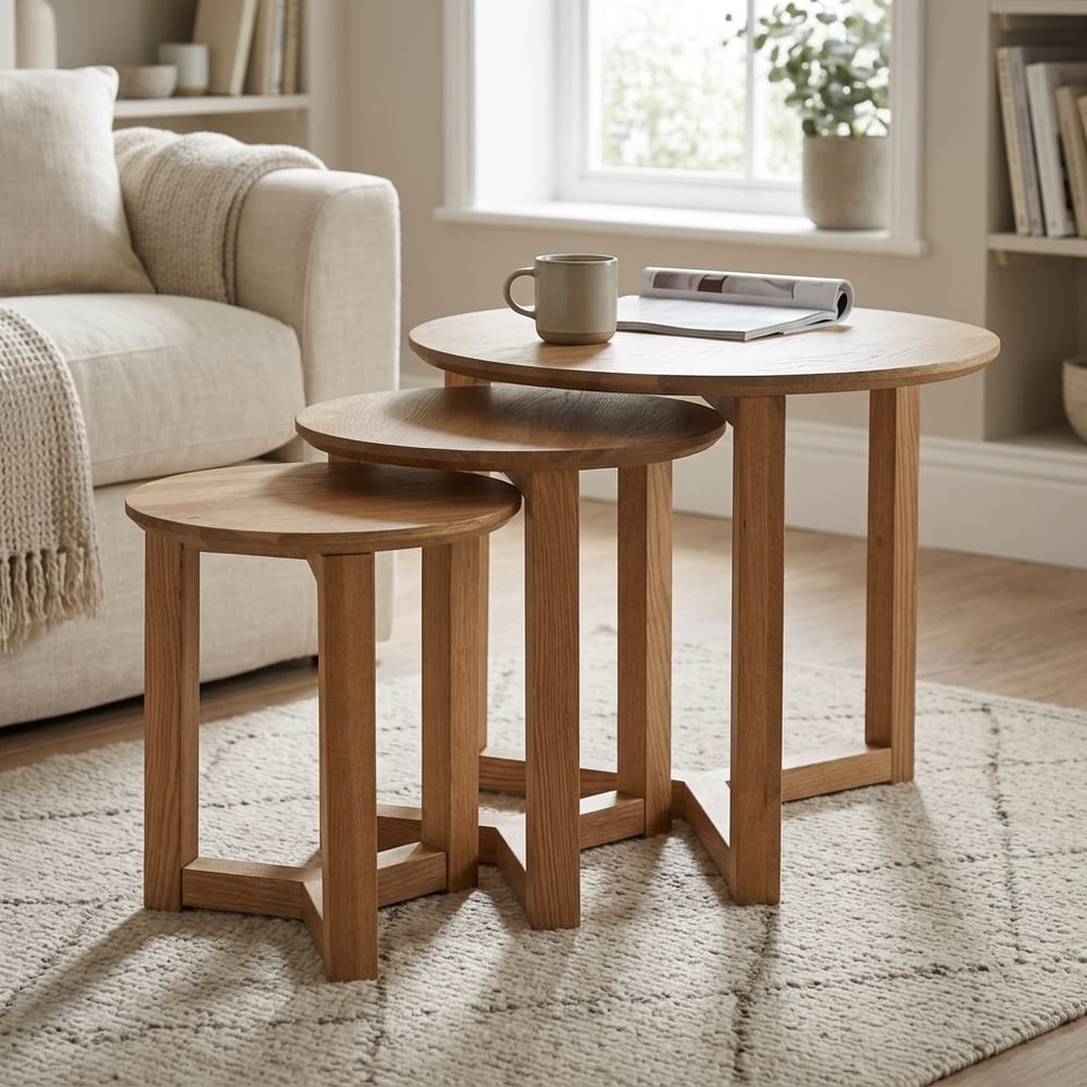 Stow Nest Of Tables | Oak