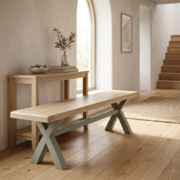 Havenwood Sage Cross Bench 2000 Without Cushion Sage