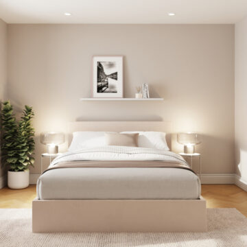 End Lift Ottoman Storage Bed