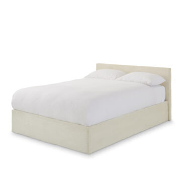 Marikina Cream End Lift 4’6 Ottoman Storage Bed