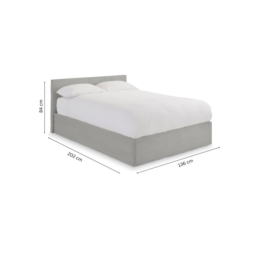 Marikina Grey End Lift 4' Ottoman Storage Bed