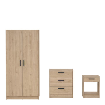 Chest and Nightstand in Jackson Hickory