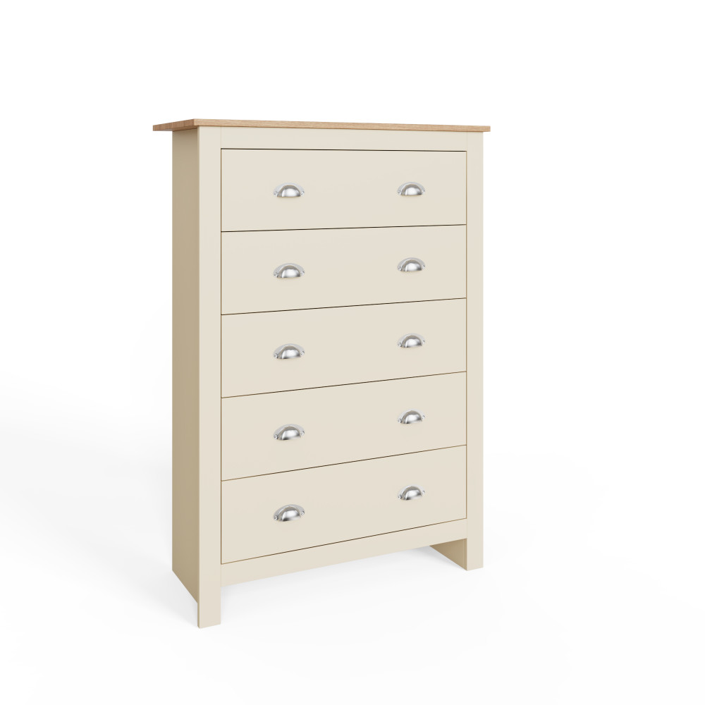 Fife Cream 5 Drawer Chest