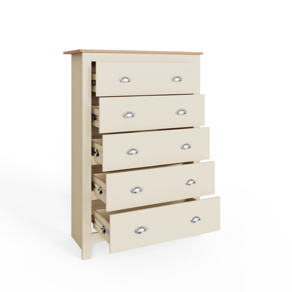 Fife Cream 5 Drawer Chest