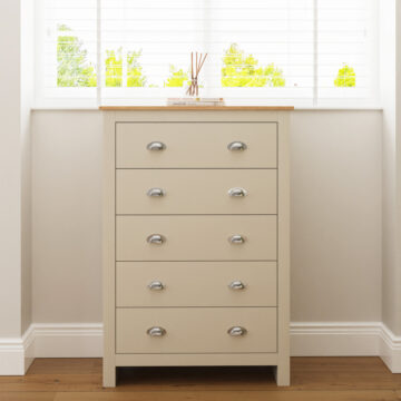 Fife Cream 5 Drawer Chest