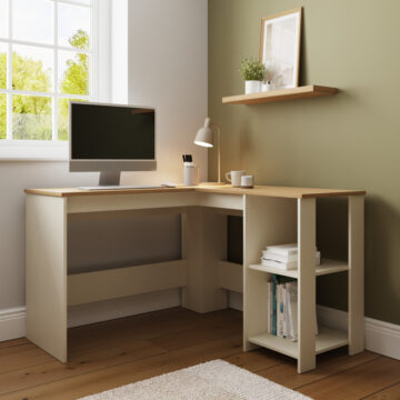 Fife Cream Corner Desk