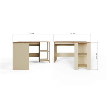 Fife Cream Corner Desk