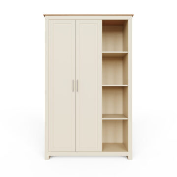 Fife Cream Wardrobe With Shelves