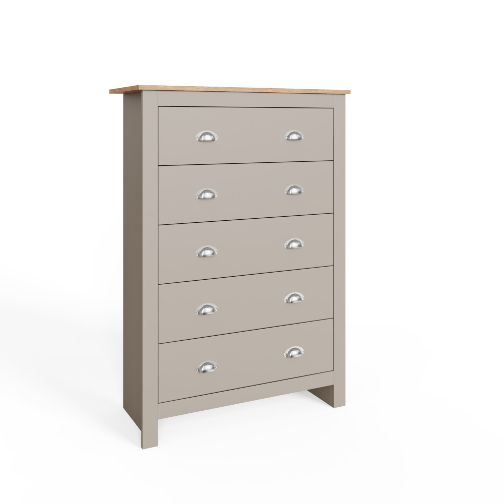 Fife Grey 5 Drawer Chest