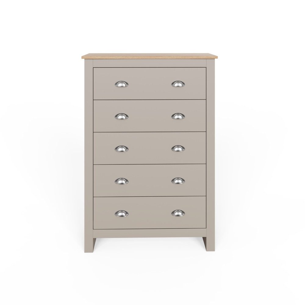 Fife Grey 5 Drawer Chest