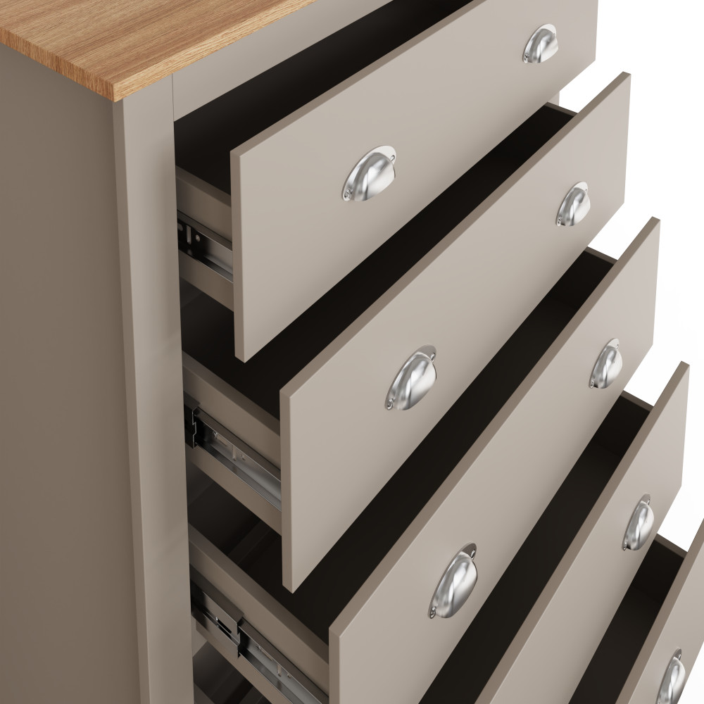 Fife Grey 5 Drawer Chest