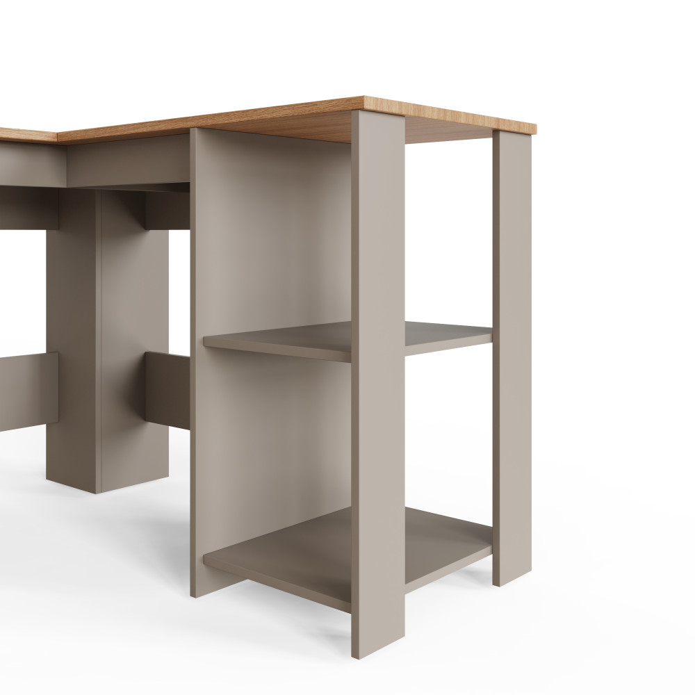 Fife Grey Corner Desk