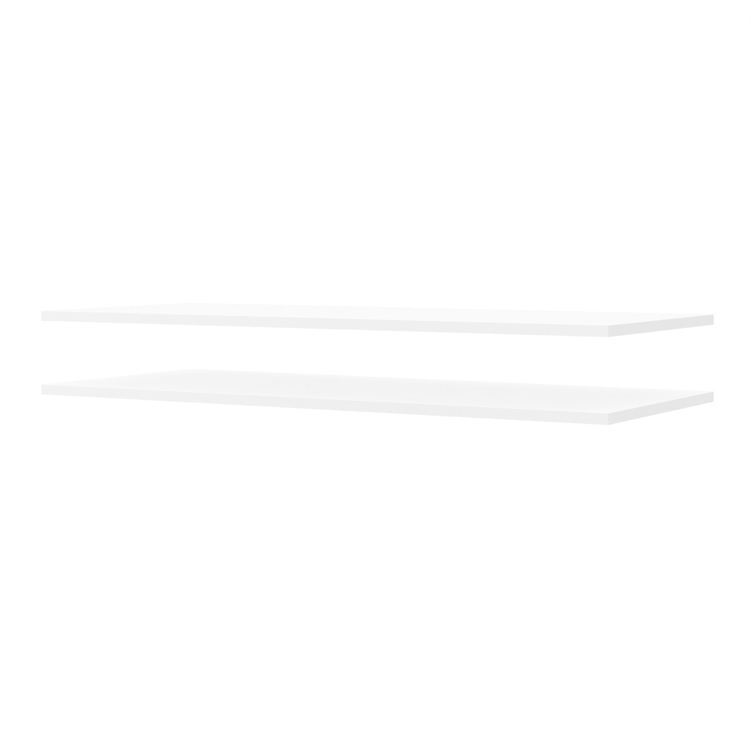 Harlow White Pair of Shelves