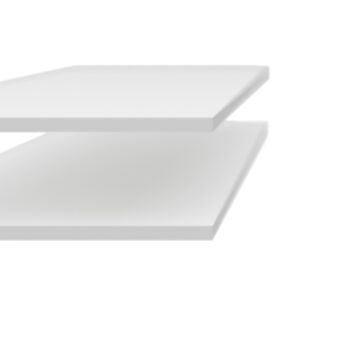 Harlow White Pair of Shelves