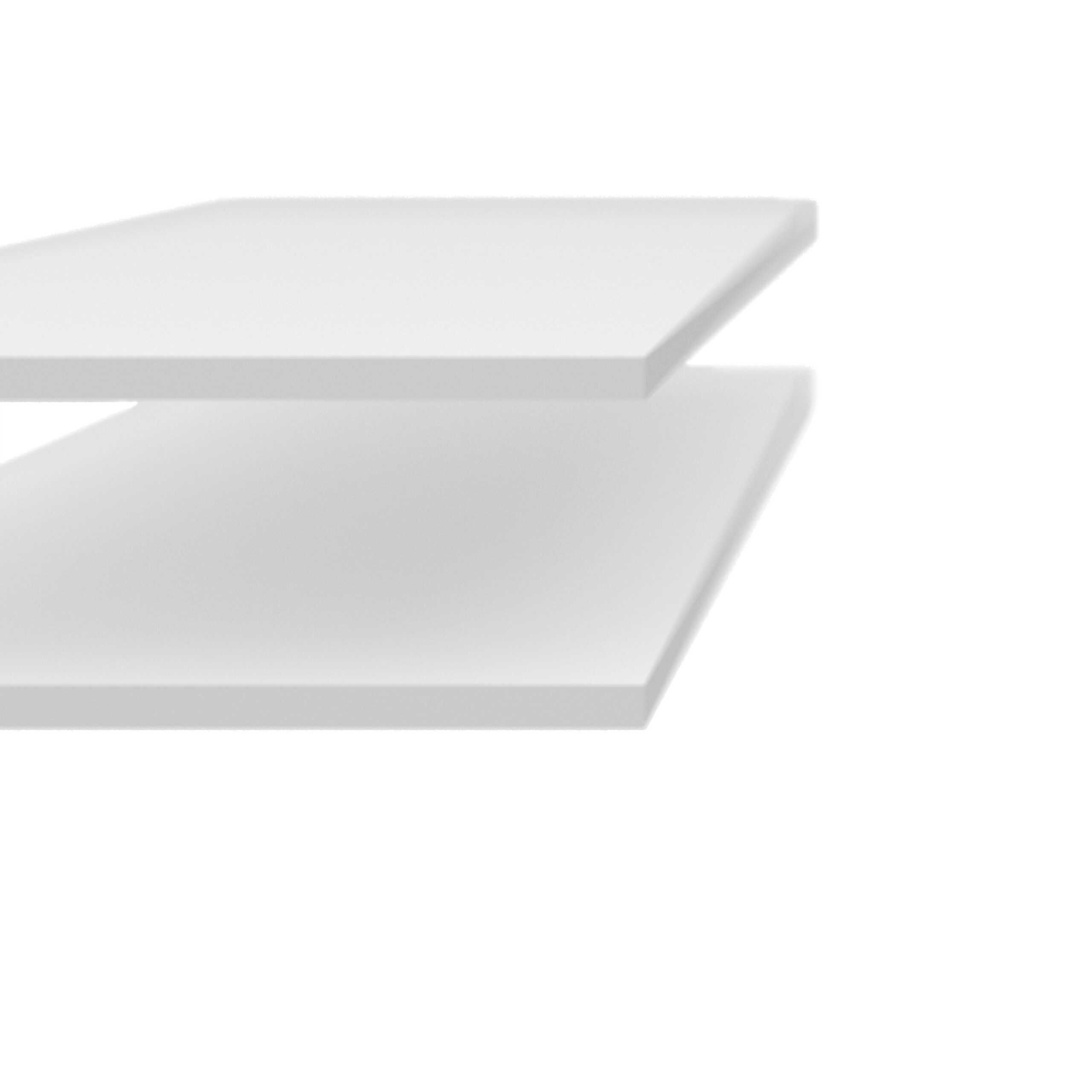 Harlow White Pair of Shelves