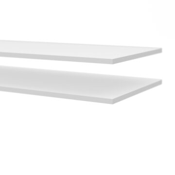 Harlow White Pair of Shelves