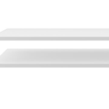 Harlow White Pair of Shelves
