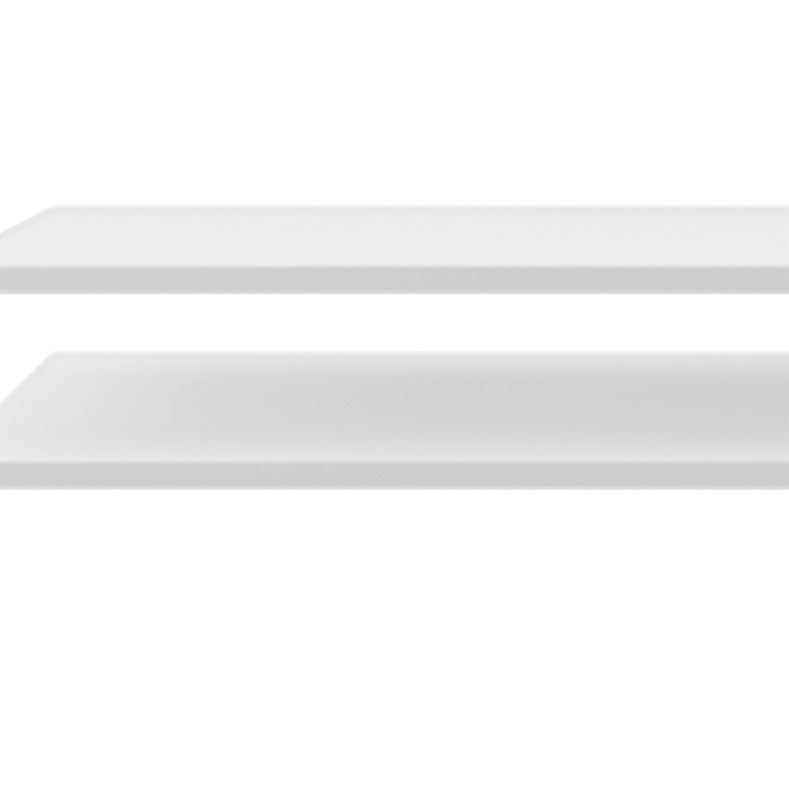 Harlow White Pair of Shelves