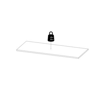 Harlow White Pair of Shelves
