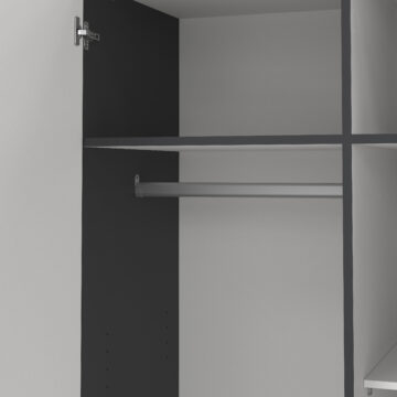 Harlow Matt Grey 2 Door Wardrobe with Drawers