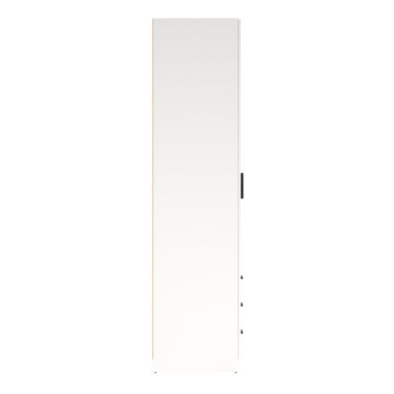Harlow White 2 Door Wardrobe with Drawers