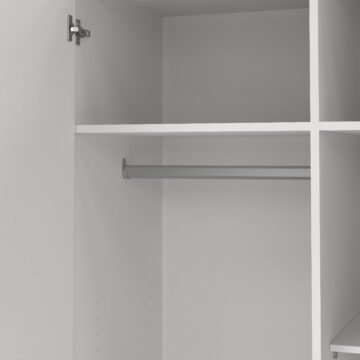 Harlow White 2 Door Wardrobe with Drawers