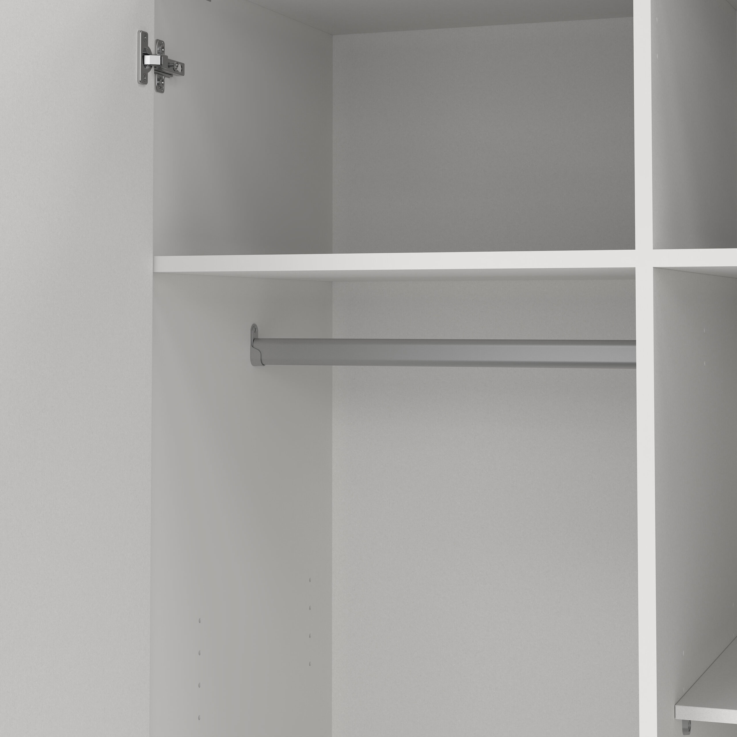 Harlow White 2 Door Wardrobe with Drawers